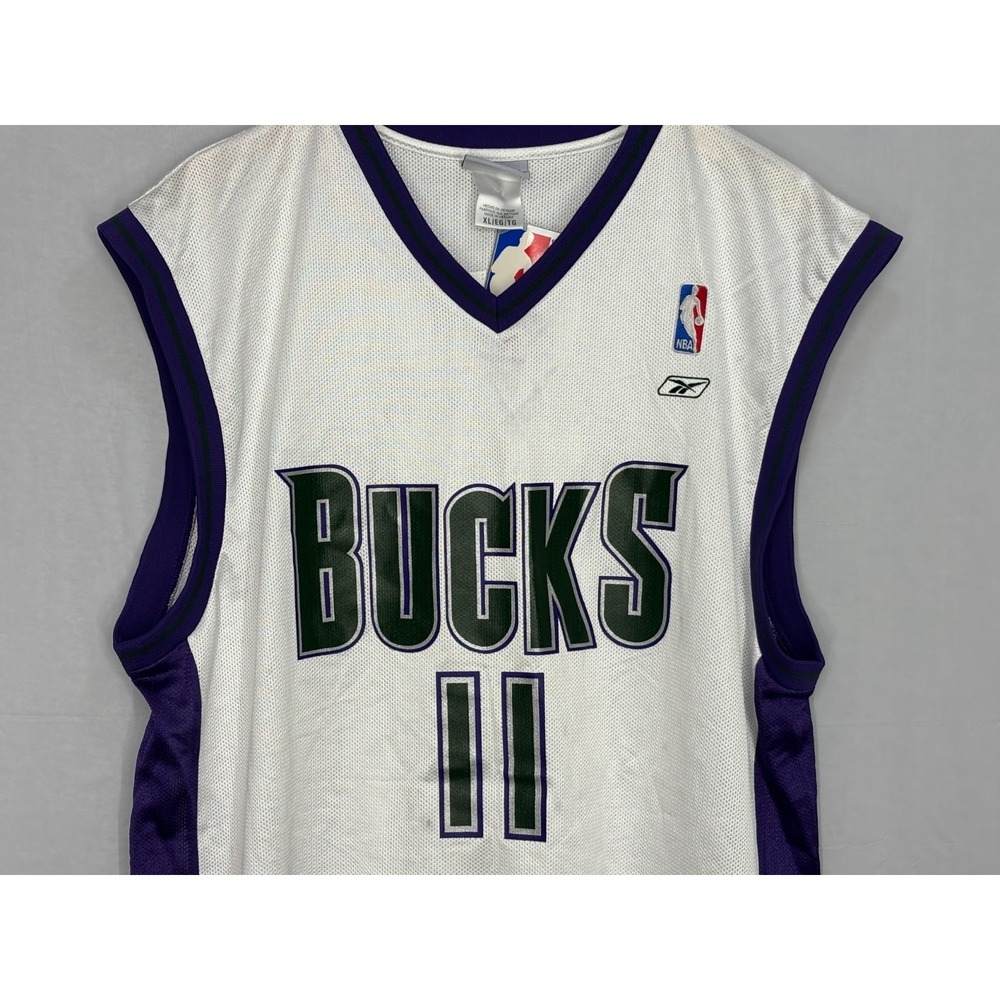 Milwaukee Bucks Reebok Jersey‎ Mens White Stitched TJ Ford #11 NBA XL NWT